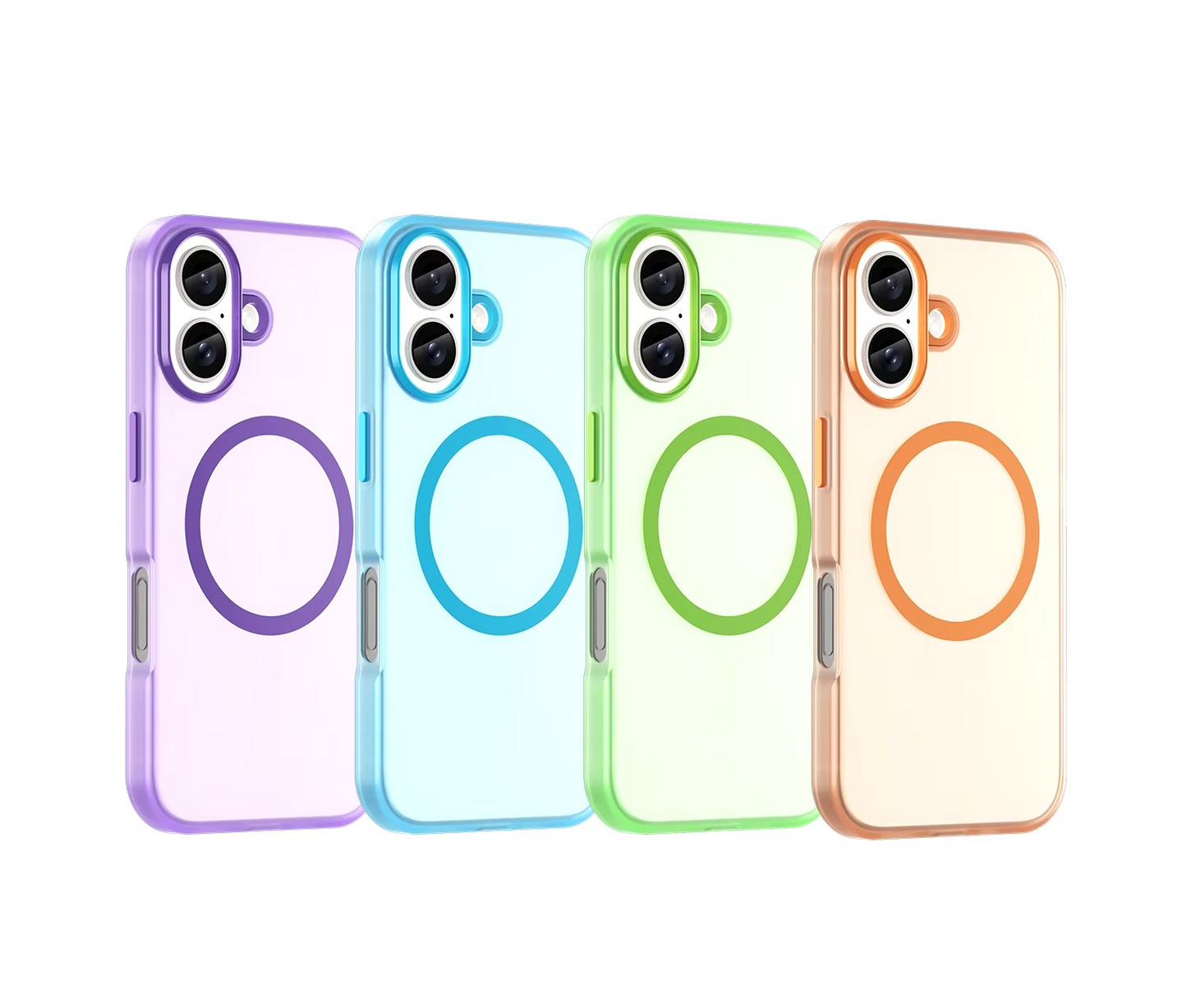 Translucent Magnetic Matte Soft TPU iPhone 16 Pro Cover