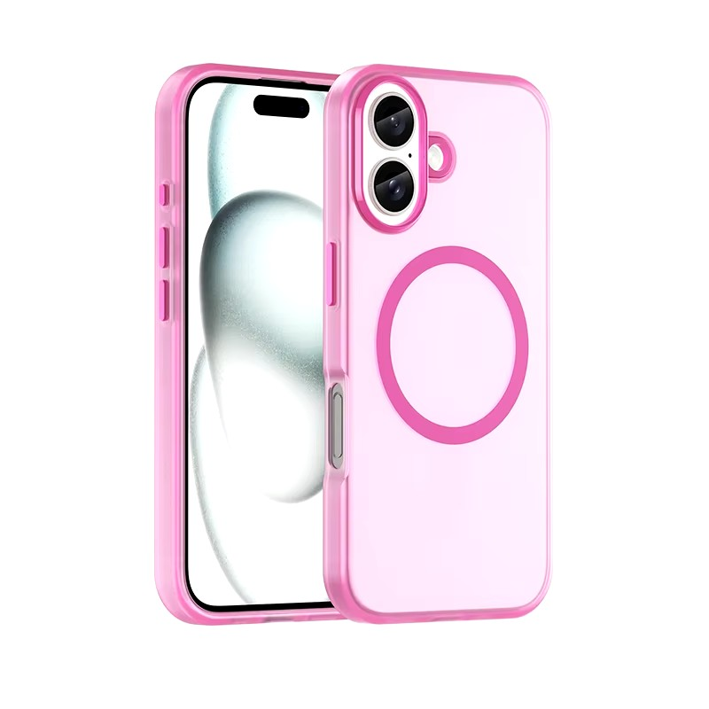 Translucent Magnetic Matte Soft TPU iPhone 16 Pro Cover